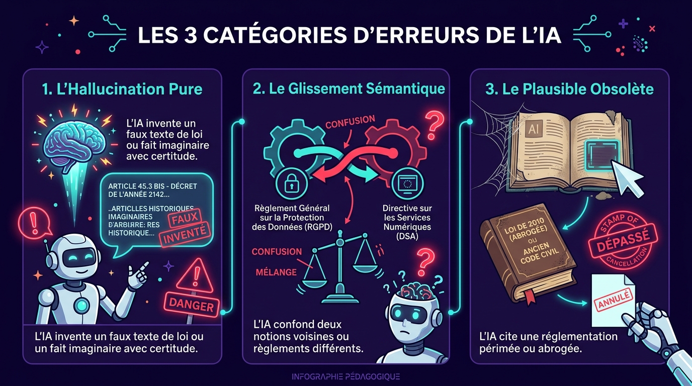 Les 3 catégories d'erreurs de l'IA