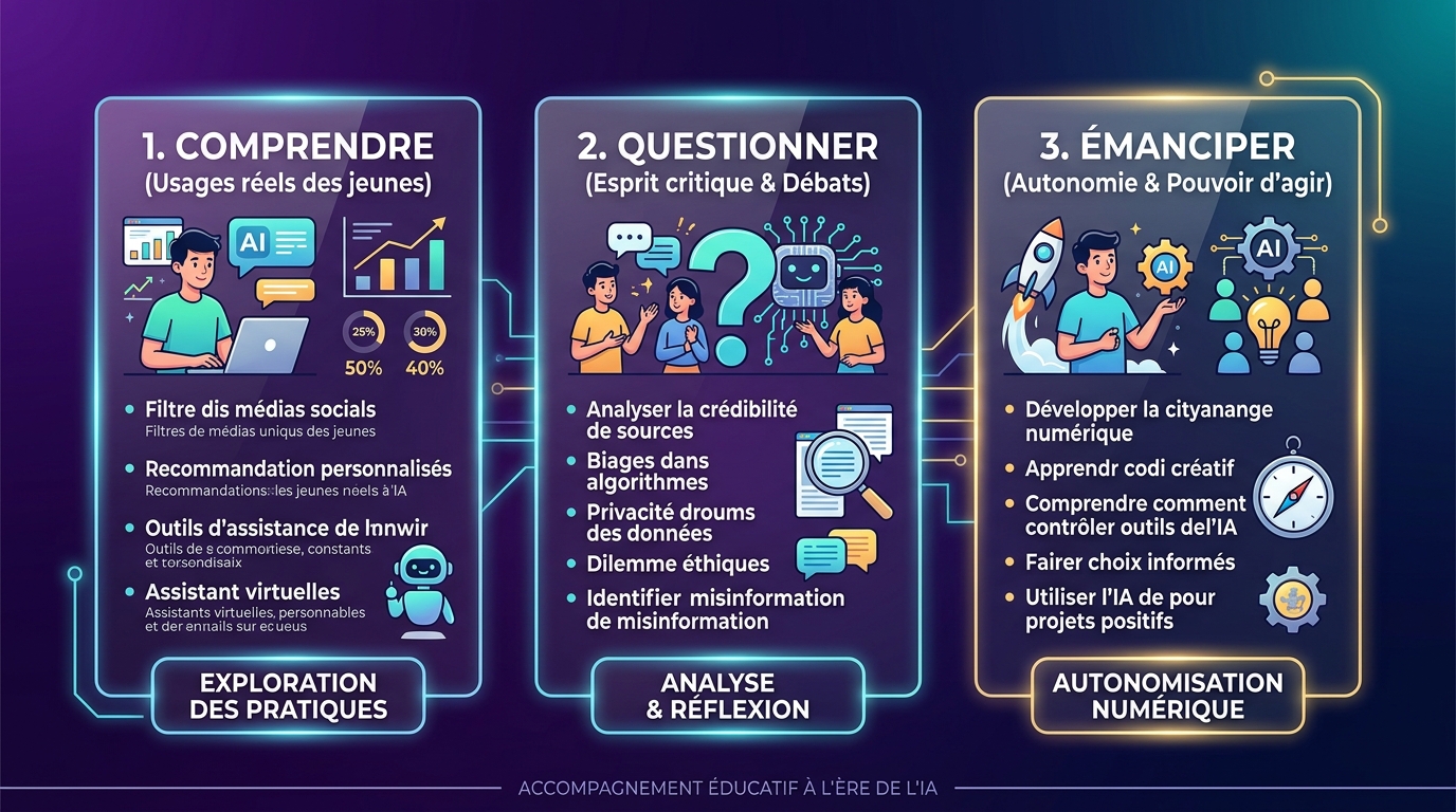Posture d'accompagnement éducatif : Comprendre, Questionner, Émanciper